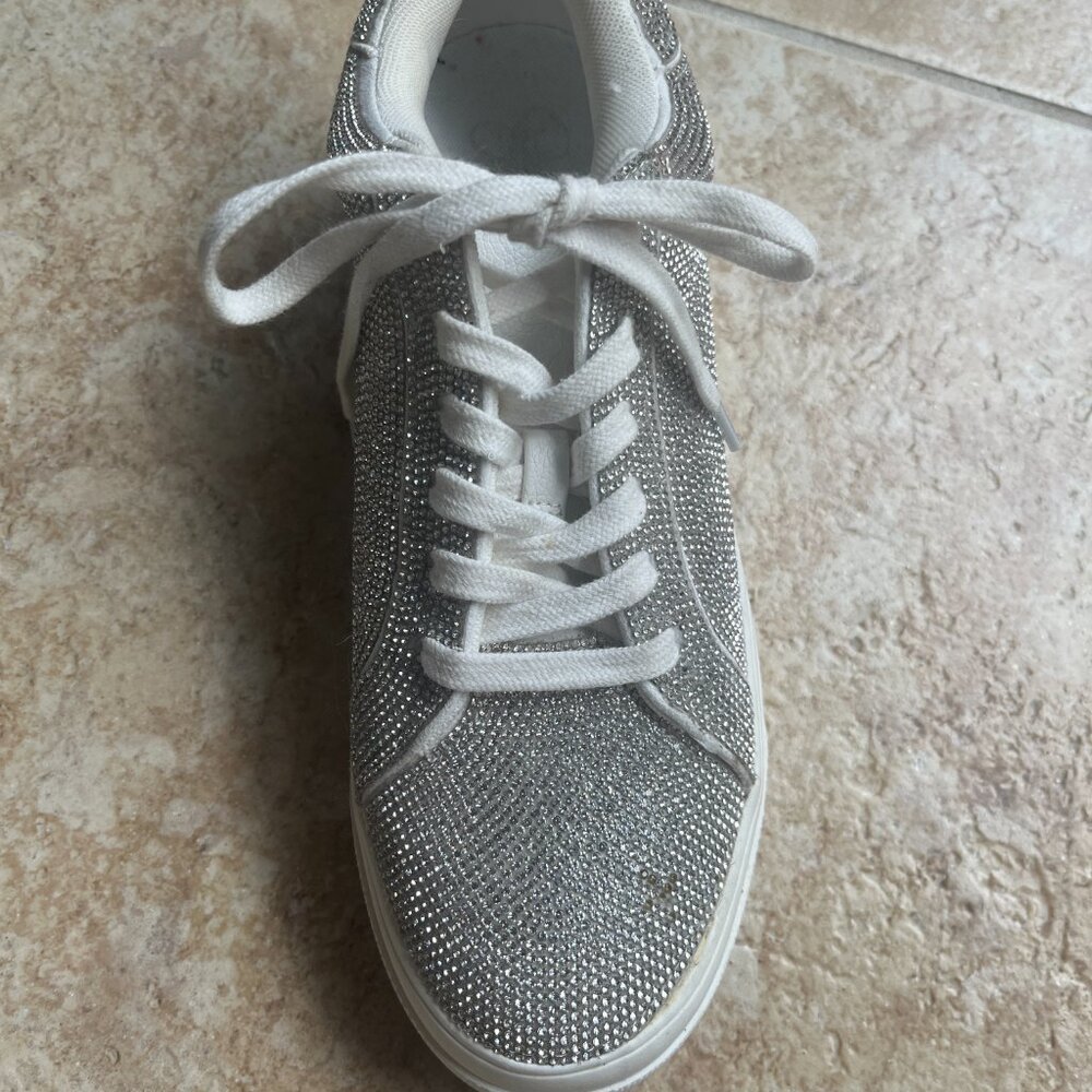 Jessica Simpson Cherello Comirra New Rhinestone Platform Sneakers, Size 8.5 - Picture 15 of 15